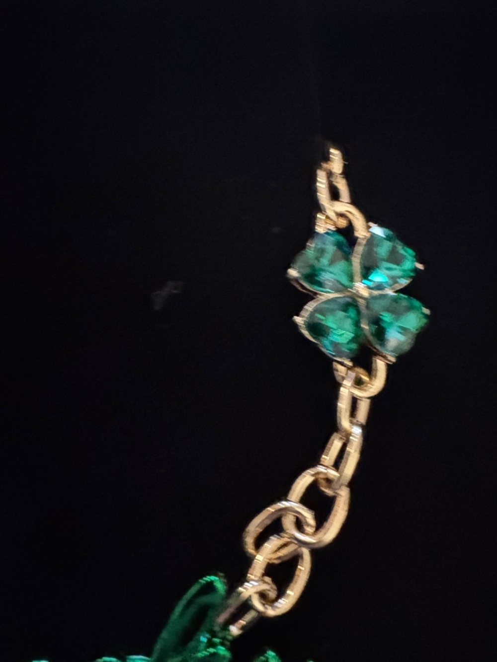 Betsey Johnson Jewelry Women's Paddy's Princess Lucky Bib Necklace - Picture 6 of 7